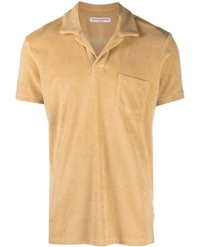 Orlebar Brown Terry-cloth Cotton Polo Shirt - Natural