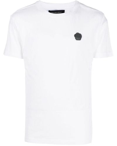 Viktor & Rolf Logo-patch Cotton-blend T-shirt - White