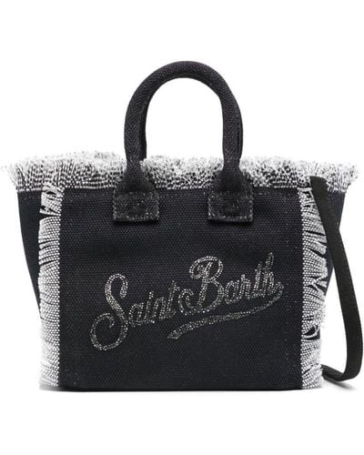 Mc2 Saint Barth Mini Vanity Canvas Bag - Black