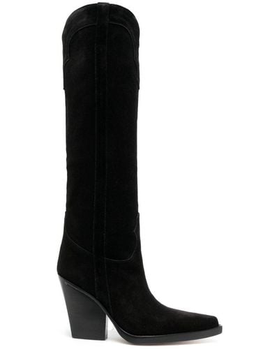 Paris Texas Knee High Boots - Black