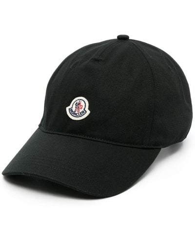 Moncler Cappello da baseball con logo - Nero