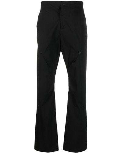 Post Archive Faction PAF Zip-details Flared Trousers - Black