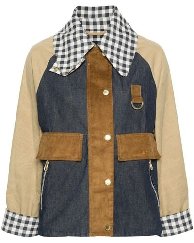 Barbour Catton Spey Patch ジャケット - ブルー