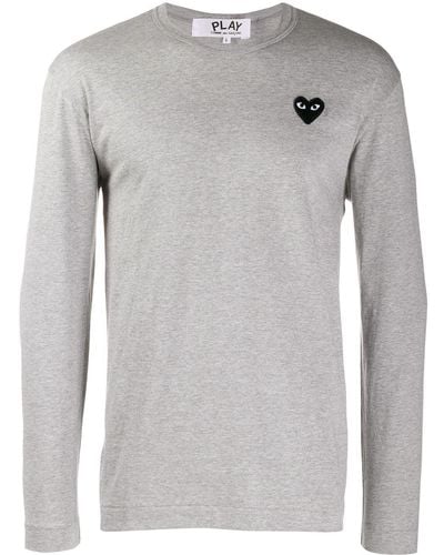 COMME DES GARÇONS PLAY Sweatshirt mit Logo - Grau