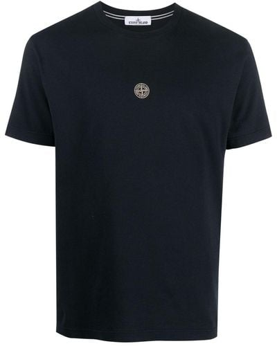 Stone Island T-Shirt mit Kompass - Schwarz