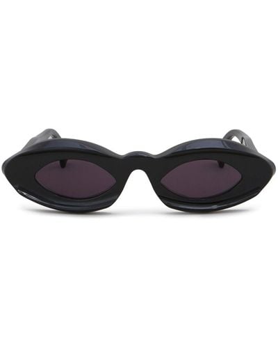 Marni Logo-print Sunglasses - Black