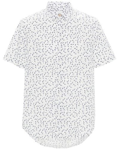 Paul Smith Graphic-print Cotton Shirt - White