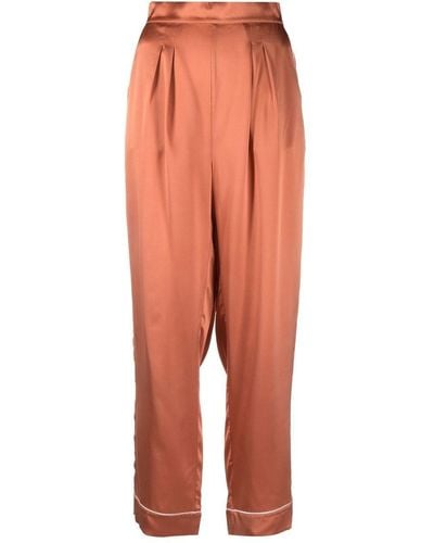 Eres Pyjama-Hose aus Seide - Orange