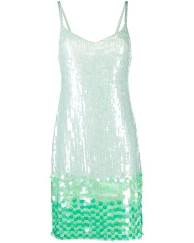 P.A.R.O.S.H. Gigi Mini-jurk Met Pailletten - Groen