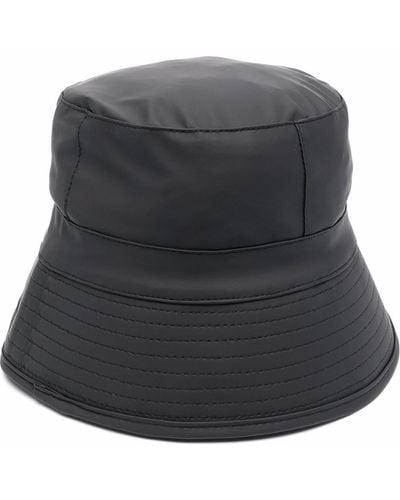 Rains Logo-plaque Bucket Hat - Black