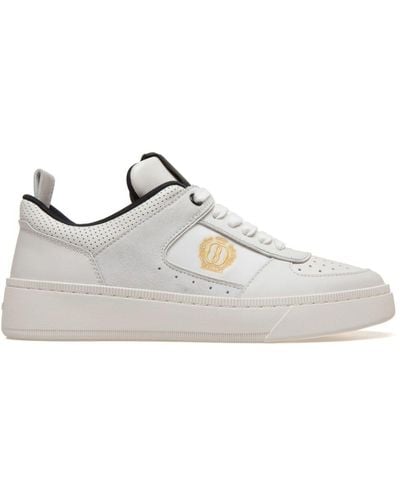 Bally Riweira Logo-embroidered Leather Trainers - White