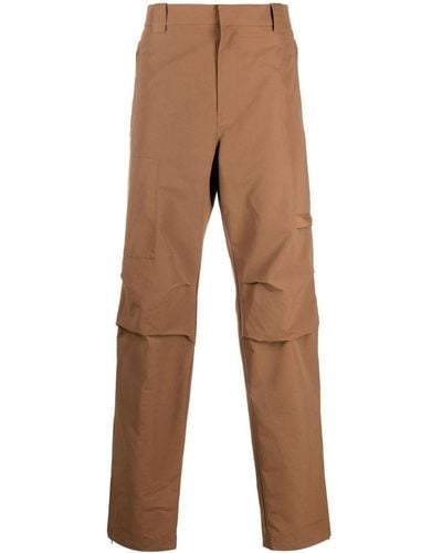 Helmut Lang Straight-leg Utility Trousers - Brown