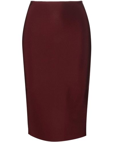 Hervé L. Leroux Bandage Pencil Skirt - Red