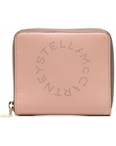Stella McCartney Portefeuille zippé à logo Stella - Multicolore