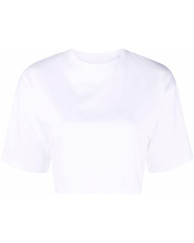 Loulou Studio Gupo Cropped Short-sleeve T-shirt - White