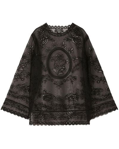 Dolce & Gabbana Semi-doorzichtige Jurk - Zwart