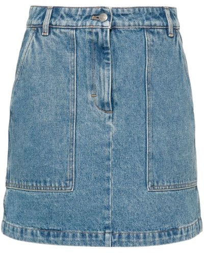 Maison Kitsuné Mini Denim Skirt - Blue