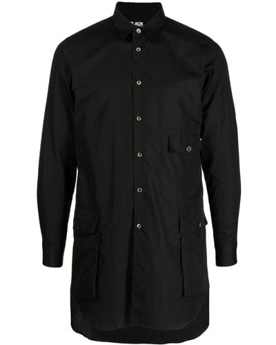 COMME DES GARÇON BLACK Three-pocket Cotton Shirt - Black