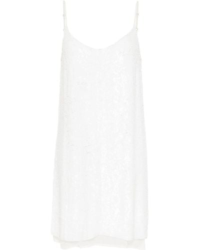 P.A.R.O.S.H. Gabriel sequinned mini dress - Weiß