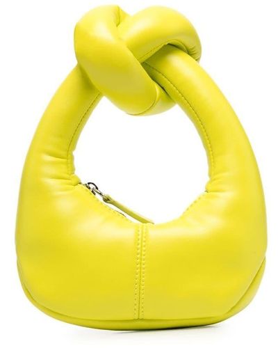 A.W.A.K.E. MODE Knot-detail Faux-leather Bag - Yellow