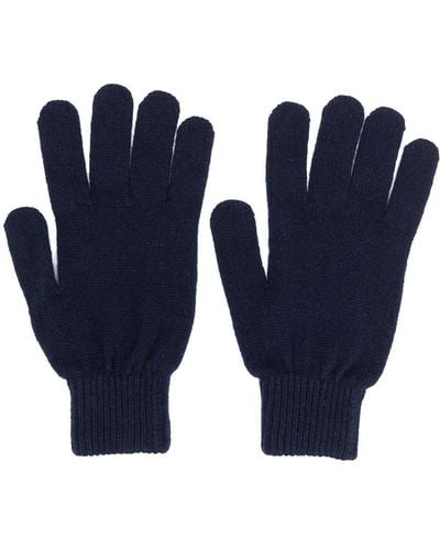 Paul Smith Knitted fitted gloves - Bleu