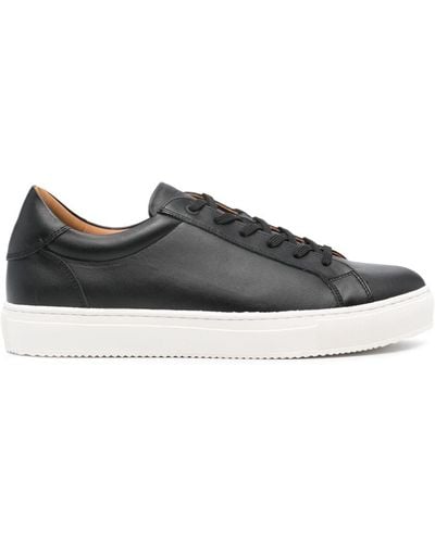 BOGGI Paneled Leather Sneakers - Black