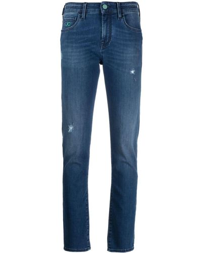 Jacob Cohen Distressed-effect Skinny Jeans - Blue