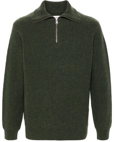 Samsøe & Samsøe Jacks Pullover aus Merinowolle - Grün