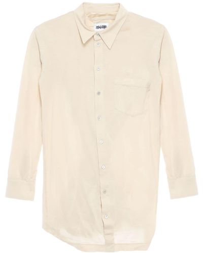Magliano Asymmetric Cotton Shirt - White