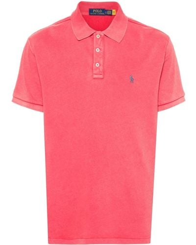 Polo Ralph Lauren Poloshirt mit Polo Pony - Pink