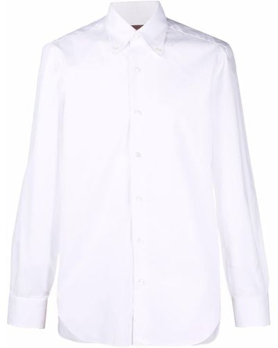 Barba Napoli Slim-cut Shirt - White