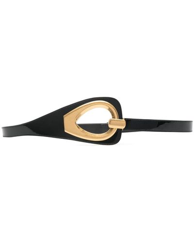 Tom Ford Ceinture Hera en cuir verni - Blanc