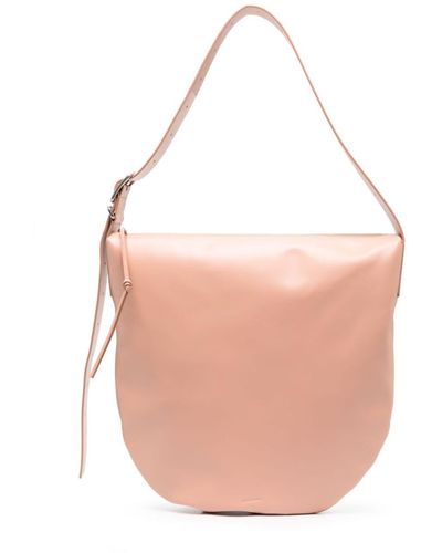 Jil Sander Large Calf Leather Tote Bag - Pink
