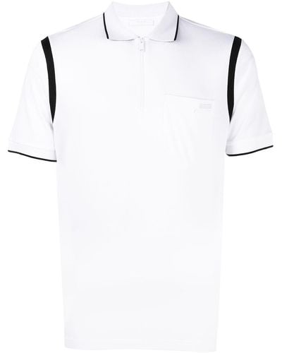 Prada Poloshirt mit Reißverschluss - Weiß