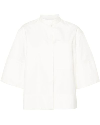 Jil Sander Popeline-Hemd im Oversized-Look - Weiß