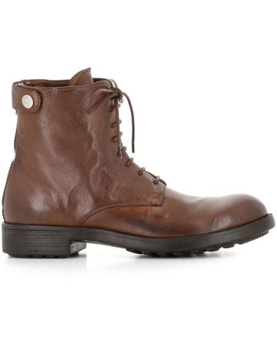 Officine Creative Leather Ankle Boots - Brown