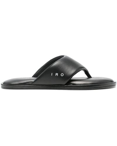 IRO Frutti Leather Flip-flops - Black