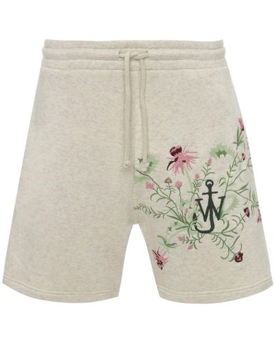 JW Anderson X Pol Anglada Shorts mit Stickerei - Weiß