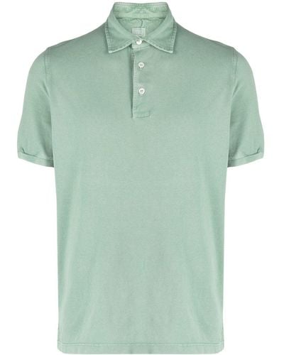 Fedeli Jersey Short-sleeved Polo Top - Green