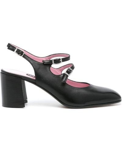 CAREL PARIS Zapatos de tacón estilo Mary Jane Banana - Negro