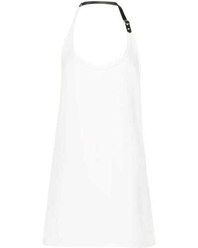 Courreges Babydoll Mini Dress - White