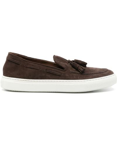Fratelli Rossetti Tassel-detail Suede Boat Shoes - Brown