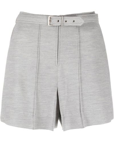 Maison Margiela High-rise Tailored Shorts - Gray