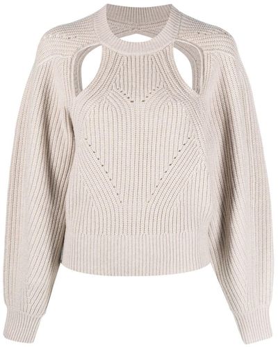 Isabel Marant Palma Cut-out Sweater - White