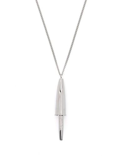 Ambush Pen Cap Pendant Necklace - Metallic