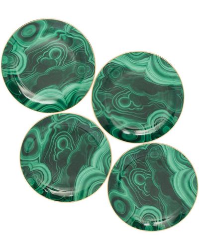 L'objet Set di quattro piatti Canapé - Verde