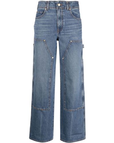 Ulla Johnson Olympia High-rise Wide-leg Jeans - Blue