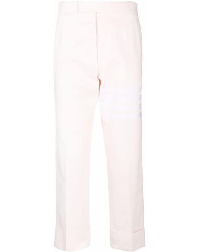 Thom Browne 4-bar Stripe Tailored Pants - Pink