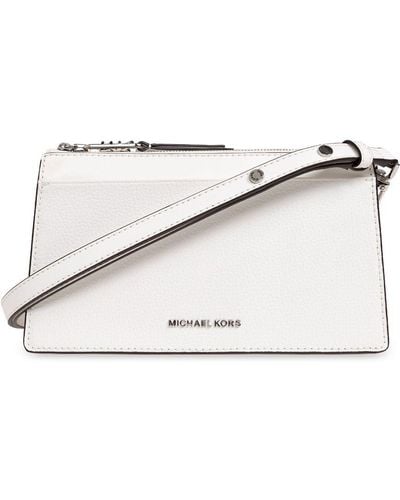 MICHAEL Michael Kors Empire Leather Shoulder Bag - White