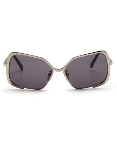 Marni Unila Sonnenbrille mit Oversized-Gestell - Grau